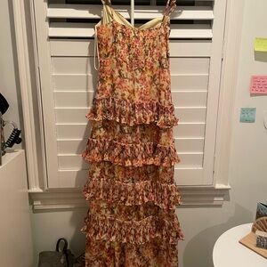 Floral Ruffle Maxi Dress